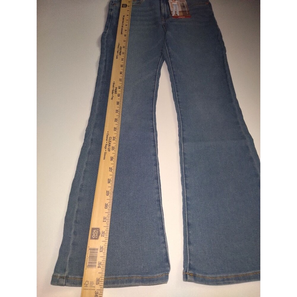 Levi's Girl's 726 Flare High-Rise Slim Wide Leg Jeans  Blue New Size 12 - Picture 3 of 6